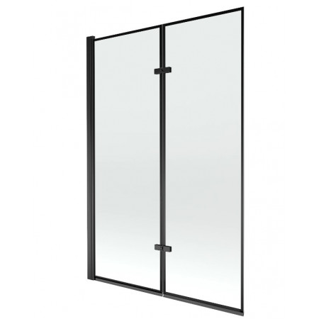 Шторка для ванни MEXEN CASTOR-2 120 BLACK складана
