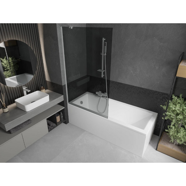 Шторка для ванни MEXEN NEXT 100 GRAPHITE WHITE постійна