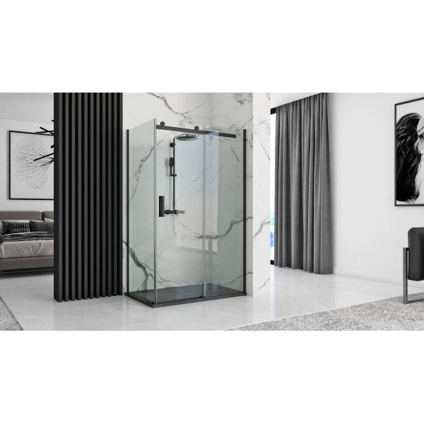 Душовий піддон REA STONE 80x100 BLACK
