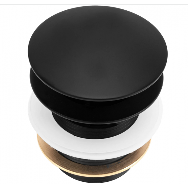 Донний клапан для ванни REA CLICK-CLACK BLACK MATT *