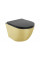 Підвісний унітаз MEXEN LENA BRUSHED GOLD BLACK MATT