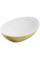 Умивальник (раковина) MEXEN ELZA BRUSHED GOLD WHITE накладний