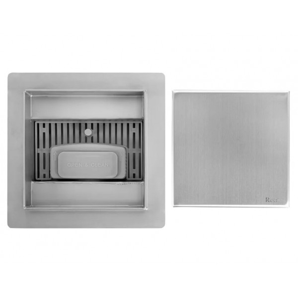 Трап для душу REA NEO 12x12 NICKIEL BRUSHED