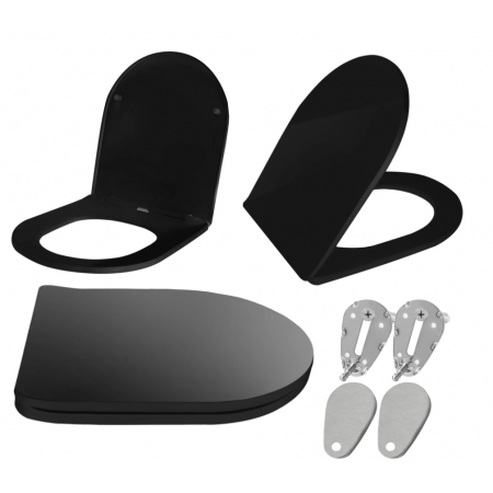 Сидіння для унітазу REA FLAT BLACK *