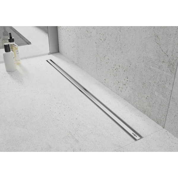 Трап для душу MEXEN FLAT 120 SLIM 360° сталь