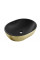 Умивальник (раковина) MEXEN VIKI BRUSHED GOLD BLACK MATT накладний