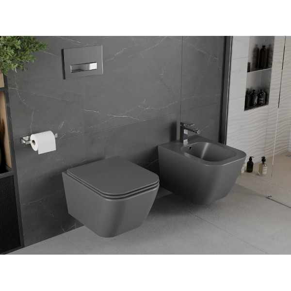 Підвісний унітаз MEXEN MADOX DARK GREY MATT темно-сірий