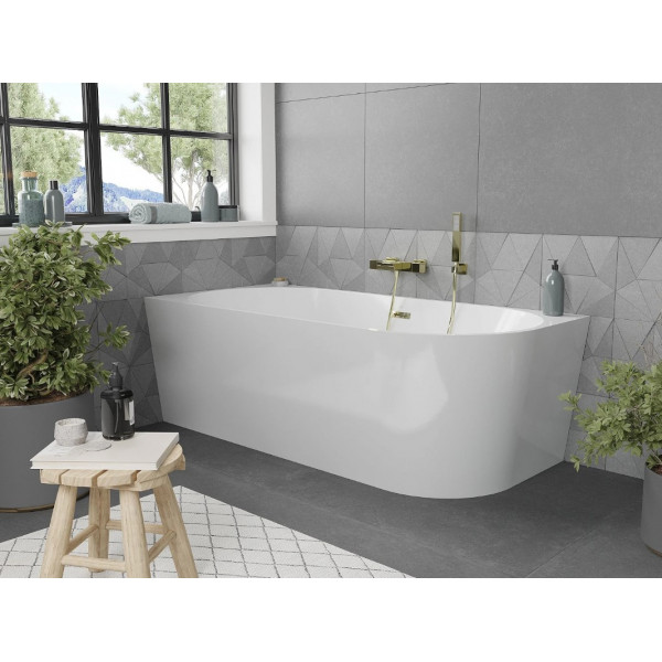 Ванна кутова MEXEN MIA 170x80 WHITE-G акрилова ліва
