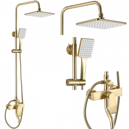 Душовий гарнітур REA HASS BRUSHED GOLD матове золото з виливом
