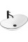 Умивальник (раковина) REA ROYAL WHITE BLACK EDGE накладний *