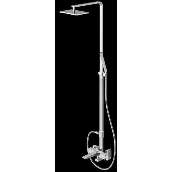 Душовий гарнітур KOHLMAN SAXO CHROME з виливом