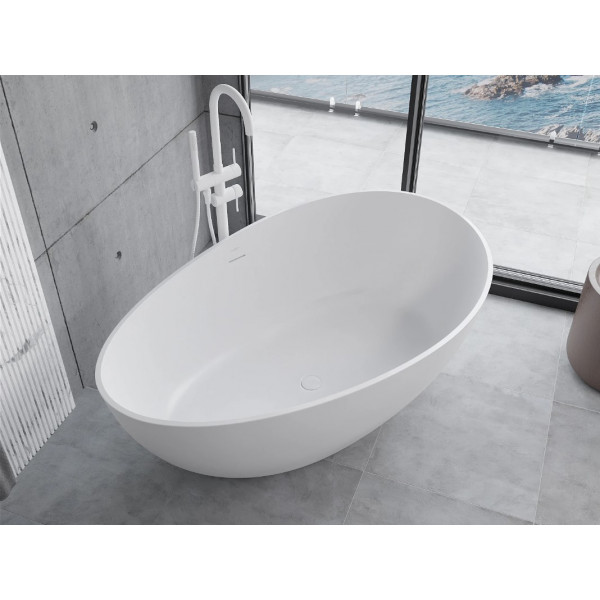 Ванна окрема MEXEN PARMA 160х95 WHITE MATT з штучного каменю