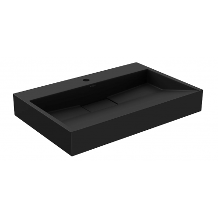 Умивальник (раковина) MEXEN AVA 80 BLACK MATT 1/O накладний підвісний