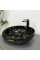 Умивальник (раковина) VBI RICCIA BLACK MARMO GLOSSY накладний
