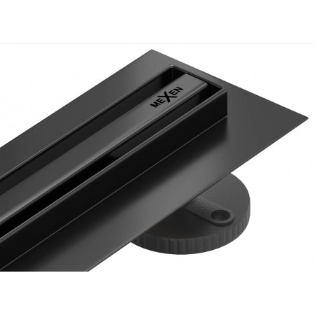 Трап для душу MEXEN FLAT 100 SLIM BLACK 360 ° чорний