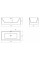 Ванна окрема MEXEN NITA 170x80 BLACK WHITE акрилова