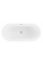 Ванна окрема MEXEN LUNA 170x80 WHITE-G акрилова