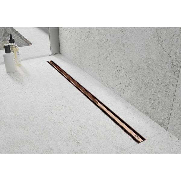 Трап для душу MEXEN FLAT 60 SLIM ROSE GOLD 360 ° золото рожеве