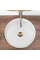 Умивальник (раковина) REA SAMI BRUSHED GOLD WHITE накладний