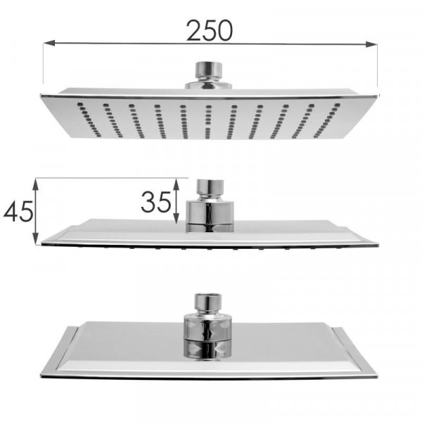 Душовий гарнітур YOKA OSLO 25 CHROME з виливом *
