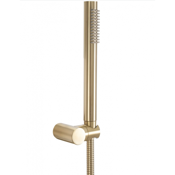 Змішувач для ванни та душу REA LUNGO BRUSHED GOLD настінний з виливом