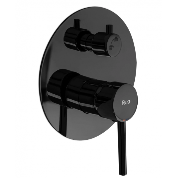 Душова система REA LUNGO BLACK GLOSSY + BOX прихованого монтажу *