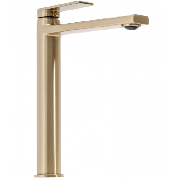 Змішувач для раковини (умивальника) REA VERSO BRUSHED GOLD високий *