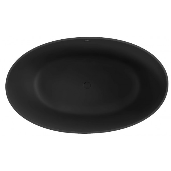 Ванна окрема MEXEN PARMA 160х95 BLACK MATT з штучного каменю