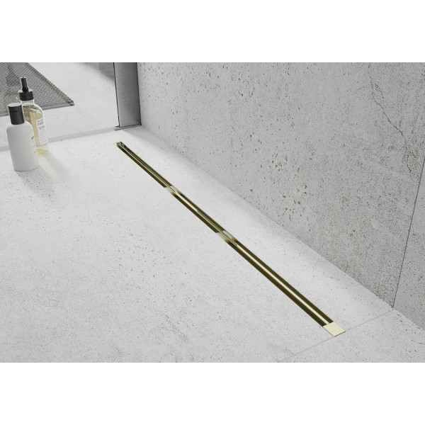 Трап для душу MEXEN FLAT 60 SUPER SLIM GOLD 360 ° золотий