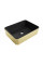 Умивальник (раковина) MEXEN CATIA GOLD BLACK MATT накладний