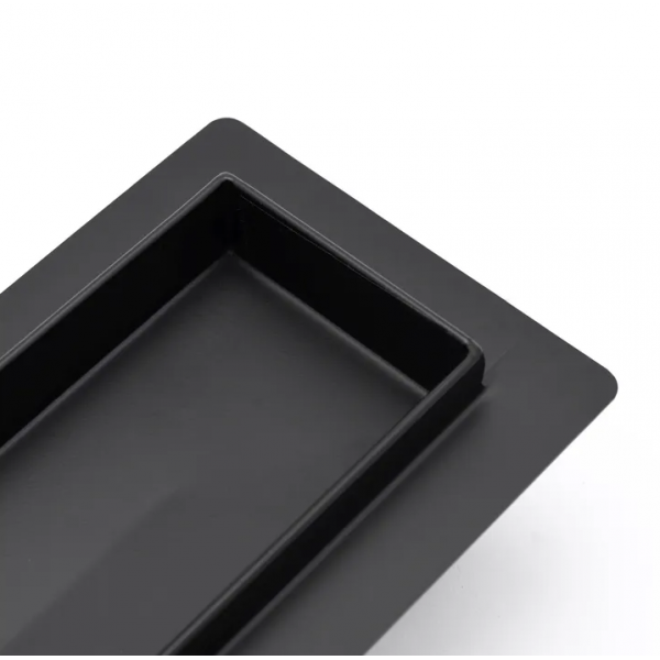 Трап для душу REA GREEK 90 PRO BLACK чорний