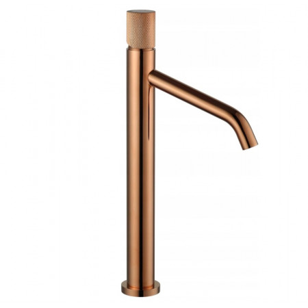 Змішувач для раковини (умивальника) MEXEN RUMBA ONE ROSE GOLD рожеве золото високий