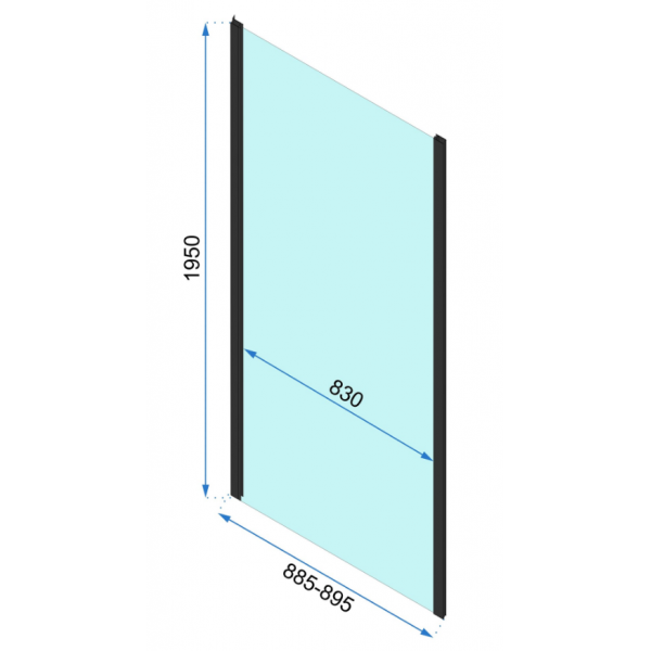 Душова кабіна REA RAPID SWING 90x90 BLACK