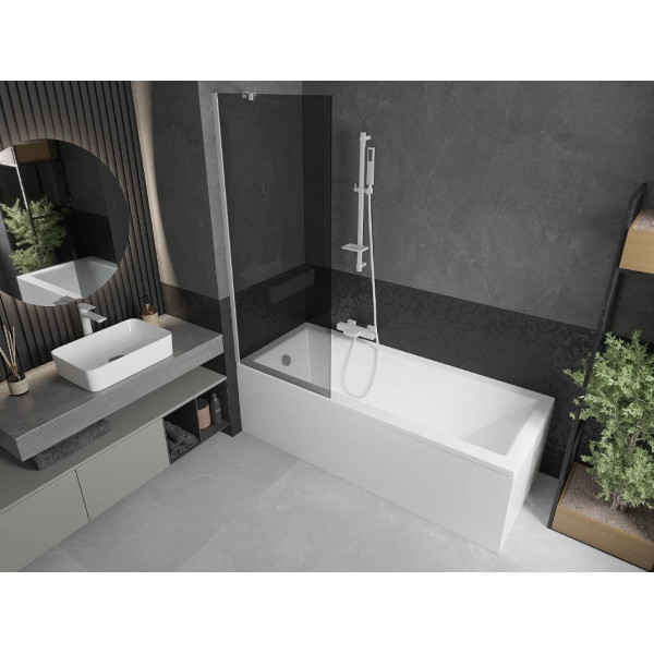 Шторка для ванни MEXEN NEXT 70 GRAPHITE WHITE постійна
