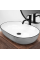 Умивальник (раковина) REA CLEO 61 WHITE BLACK EDGE накладний