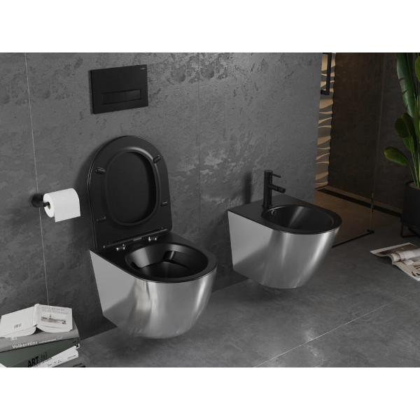 Підвісний унітаз MEXEN LENA SILVER BLACK MATT *