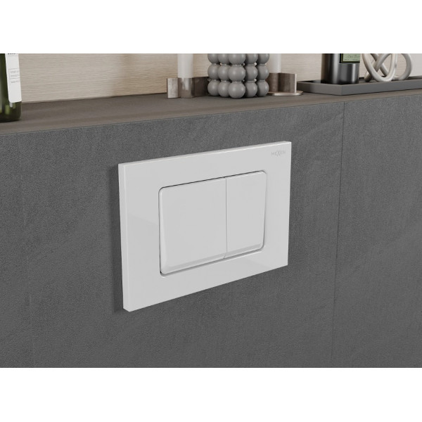 Кнопка змиву для інсталяції MEXEN FENIX 10 XS WHITE GLOSSY *