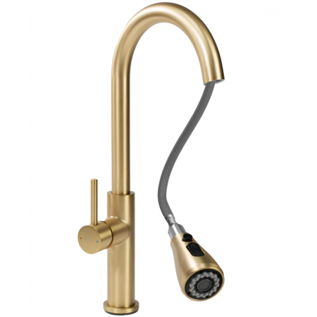 Змішувач для кухні REA NEST BRUSHED GOLD матове золото