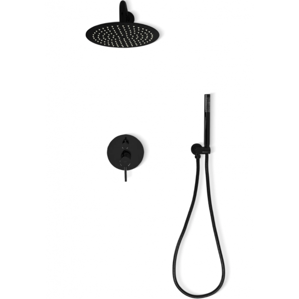 Душова система REA LUNGO BLACK GLOSSY + BOX прихованого монтажу *