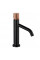 Змішувач для раковини (умивальника) MEXEN RUMBA ONE BLACK ROSE GOLD високий