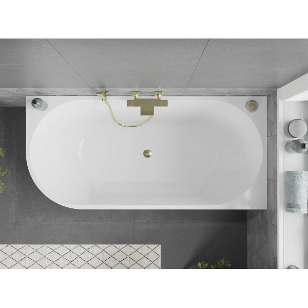 Ванна кутова MEXEN MIA 170x80 WHITE-G акрилова права