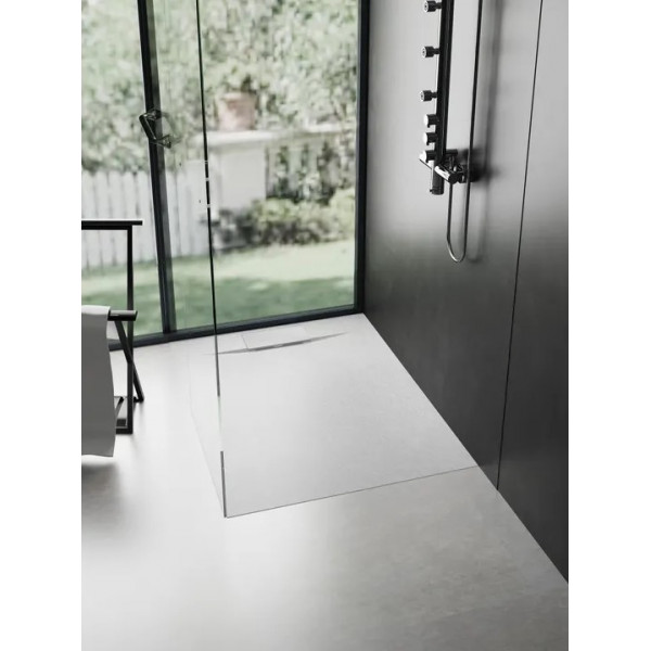 Душовий піддон REA BAZALT 90x90 WHITE