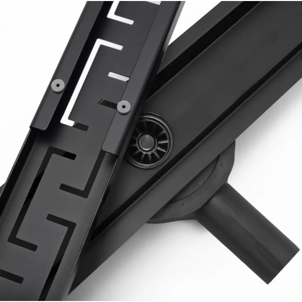 Трап для душу REA GREEK 80 PRO BLACK чорний