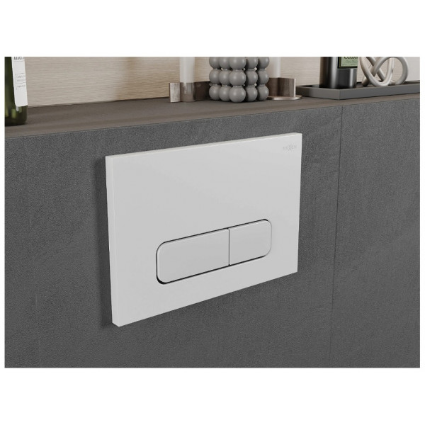 Кнопка змиву для інсталяції MEXEN FENIX 02 WHITE GLOSSY