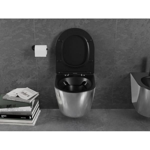 Підвісний унітаз MEXEN LENA SILVER BLACK MATT *