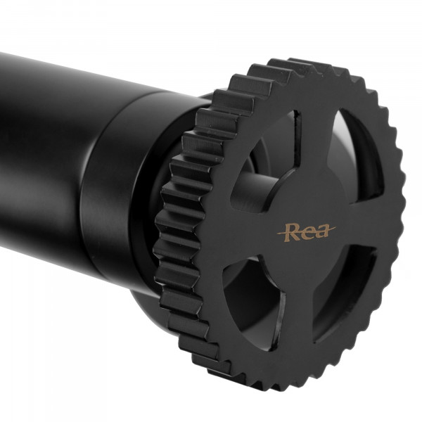 Змішувач для ванни та душу REA VERTIGO BLACK чорний настінний з виливом