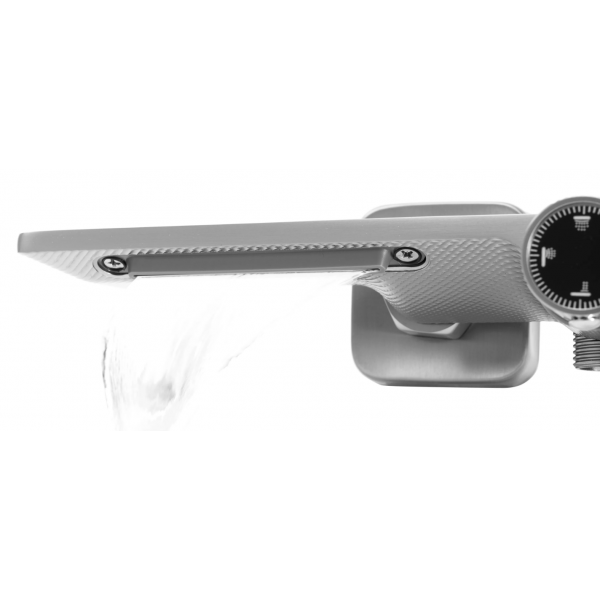 Душовий гарнітур REA HELIX NICKEL BRUSHED матовий нікель з виливом *
