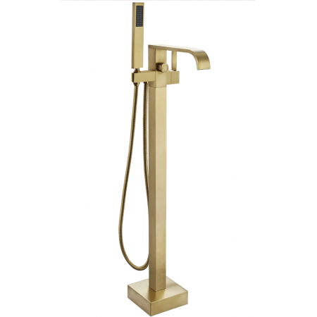 Змішувач для ванни REA CARAT BRUSHED GOLD золотий підлоговий матовий