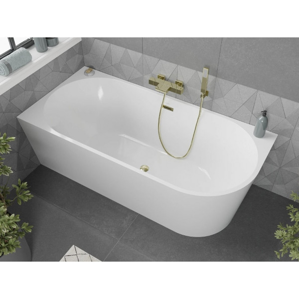 Ванна кутова MEXEN MIA 170x80 WHITE-G акрилова ліва