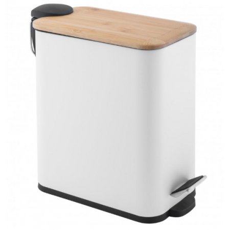 Кошик для сміття YOKA MOBY WHITE BAMBOO 5л.